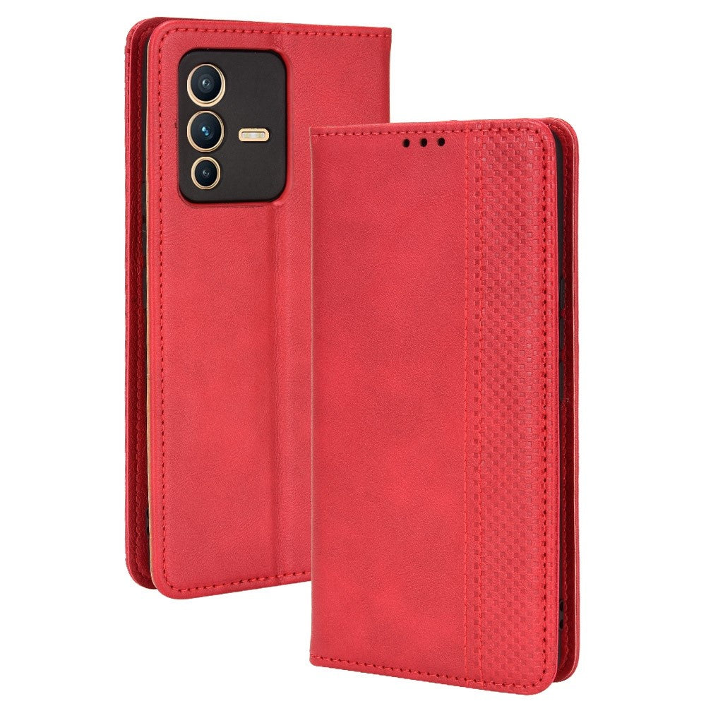 Bofink Vintage Vivo V23 5G / S12 leather case - Red