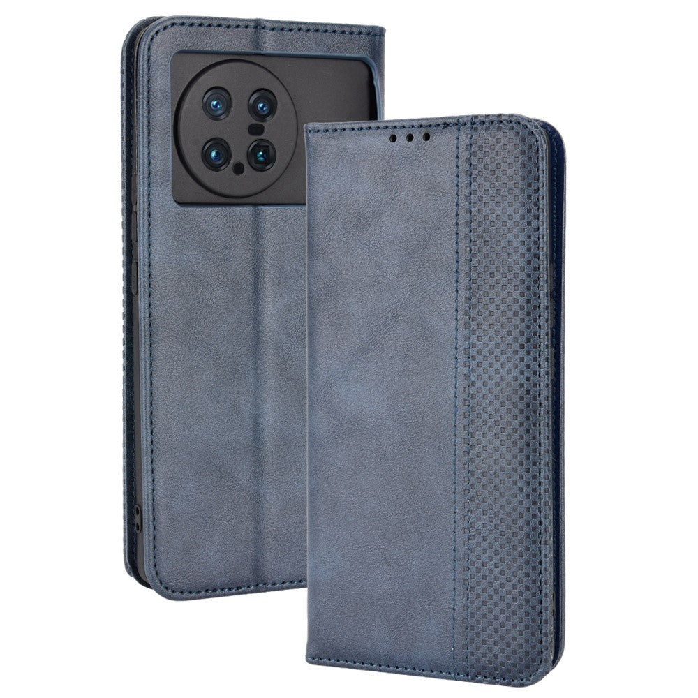 Bofink Vintage Vivo X Note leather case - Blue