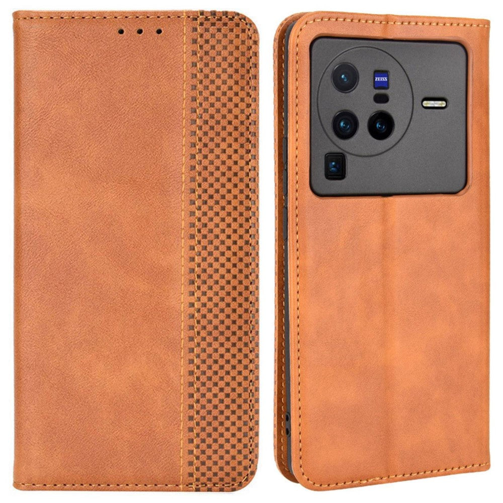 Bofink Vintage Vivo X80 Pro leather case - Brown