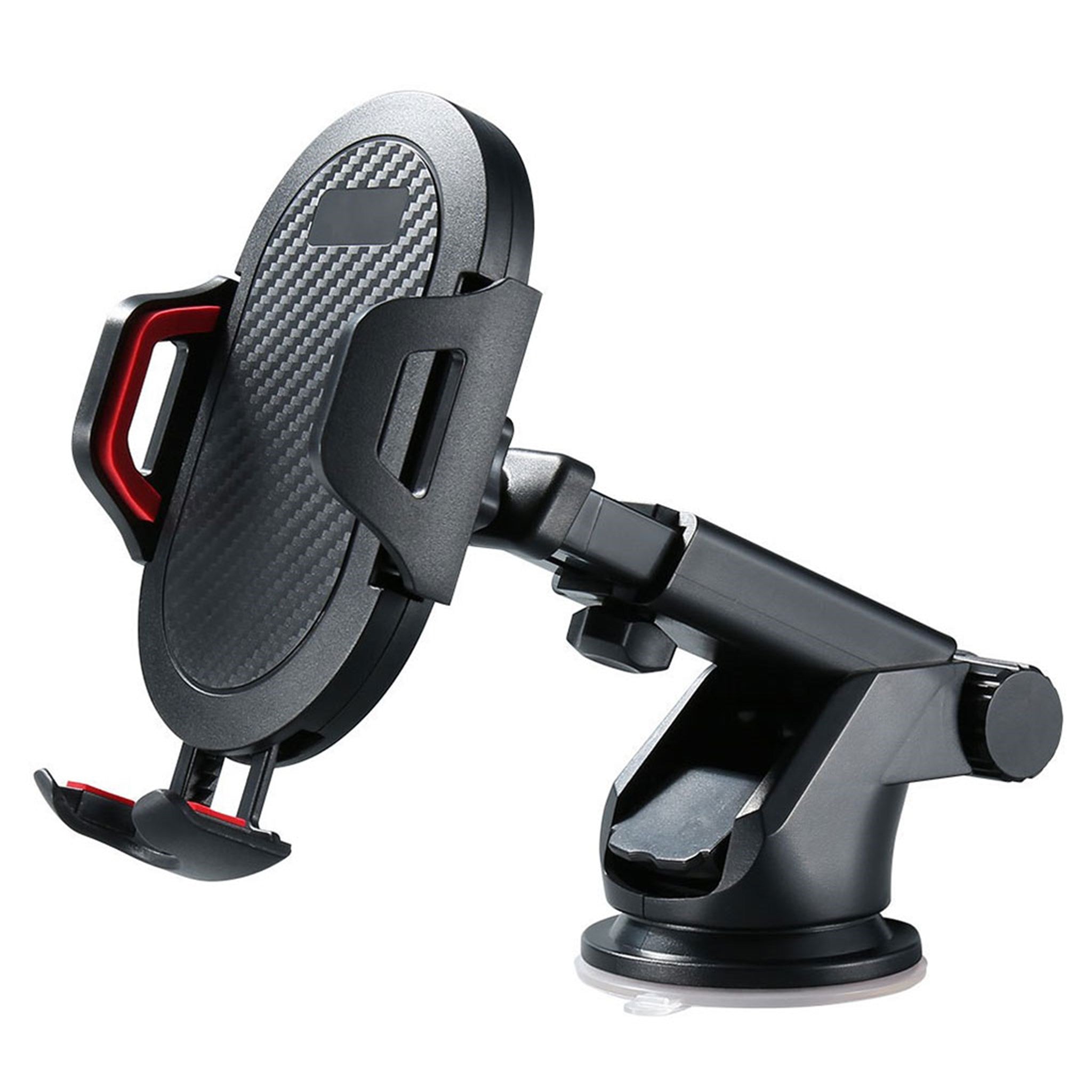 RAXFLY car windshield carbon fiber phone holder - Red