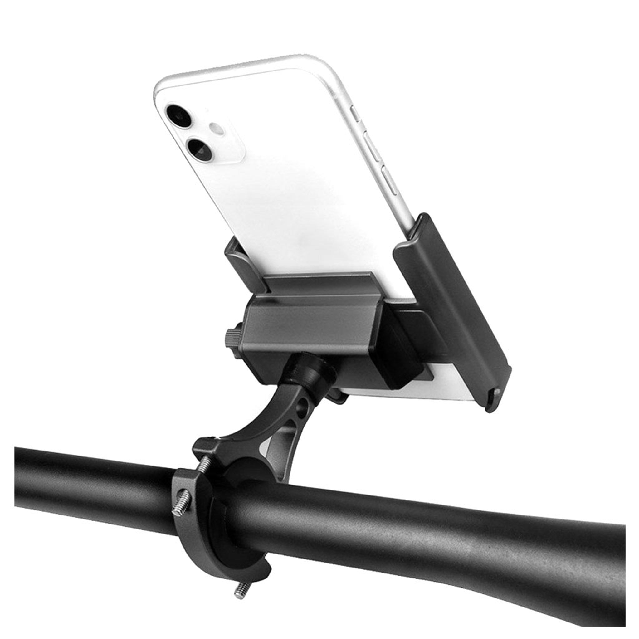 Universal bike phone holder mount - Short / Handlebar / Black