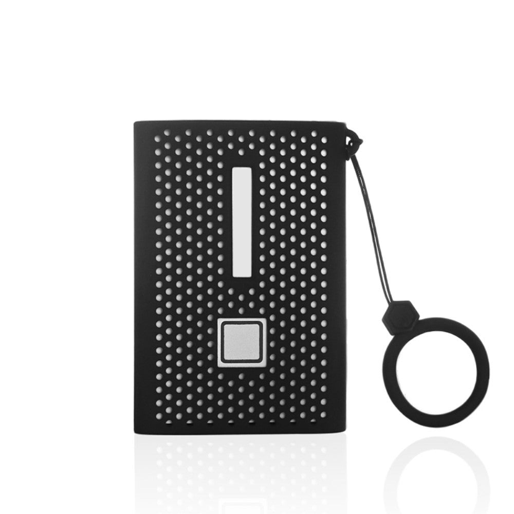 Samsung T7 Touch SSD silicone cover with ring strap - Black