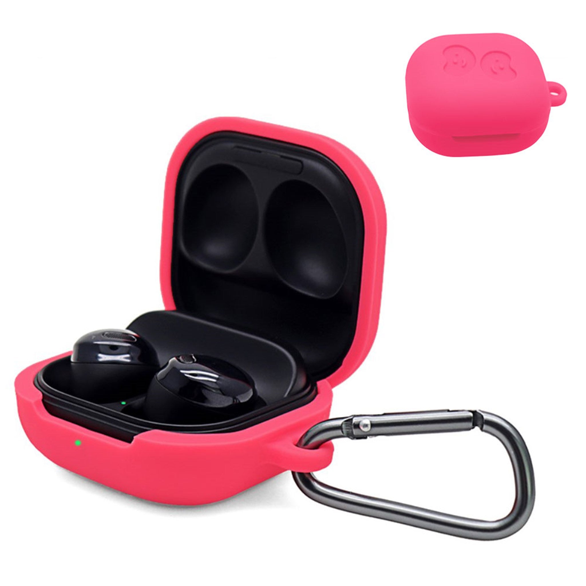 Samsung Galaxy Buds Pro silicone case with buckle - Rose