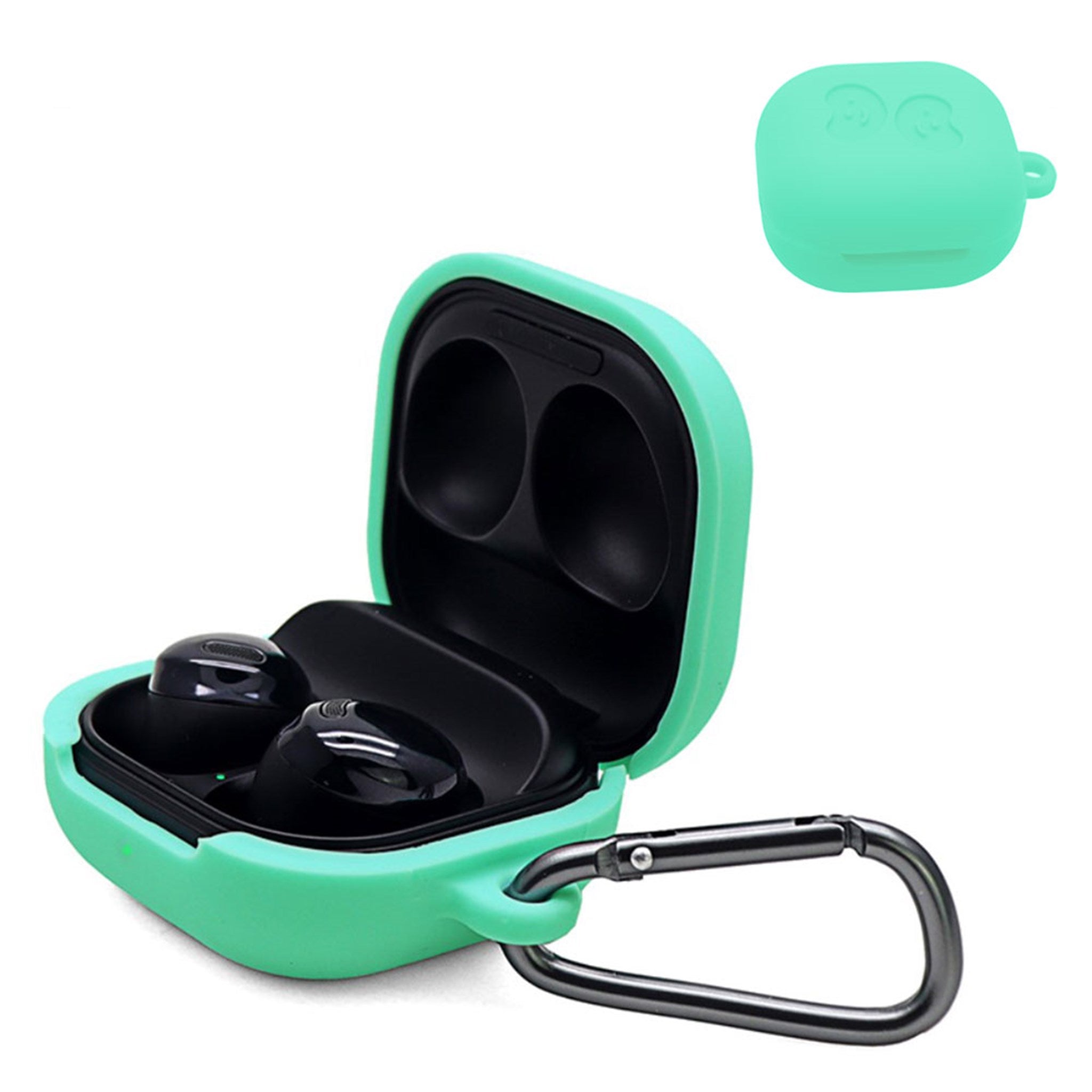 Samsung Galaxy Buds Pro silicone case with buckle - Mint Green