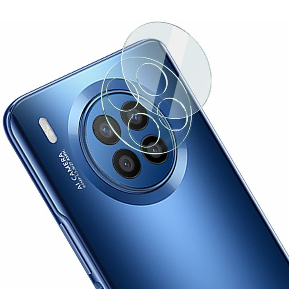 IMAK Huawei Nova 8i clear tempered glass camera lens protector + acrylic lens cap