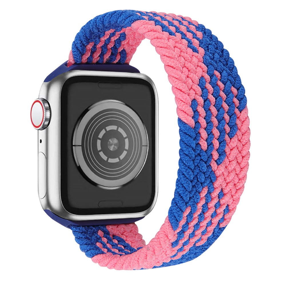 Apple Watch (41mm) elastic watch strap - Blue / Pink Splicing / Size: L