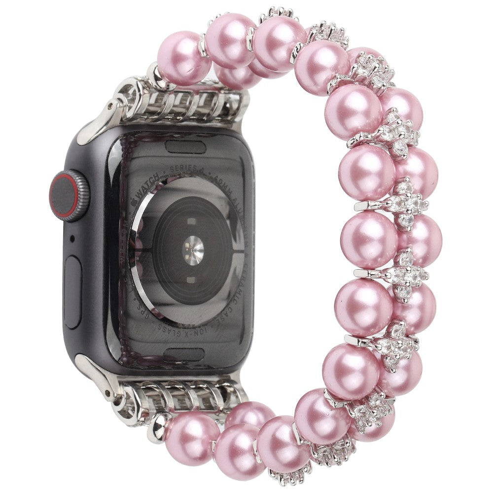 Apple Watch (41mm) rhinestone pearl style watch strap - Pink