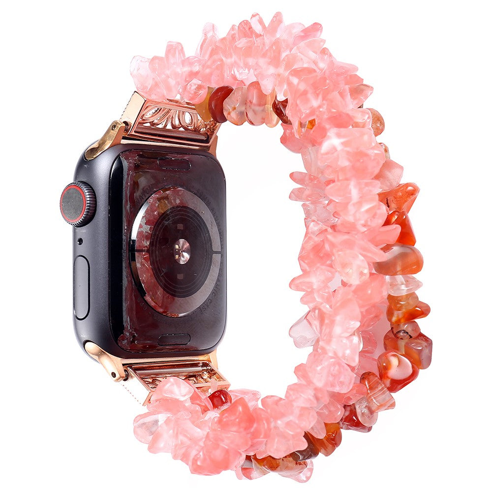 Apple Watch (41mm) natural stones style watch strap - Watermelon Red