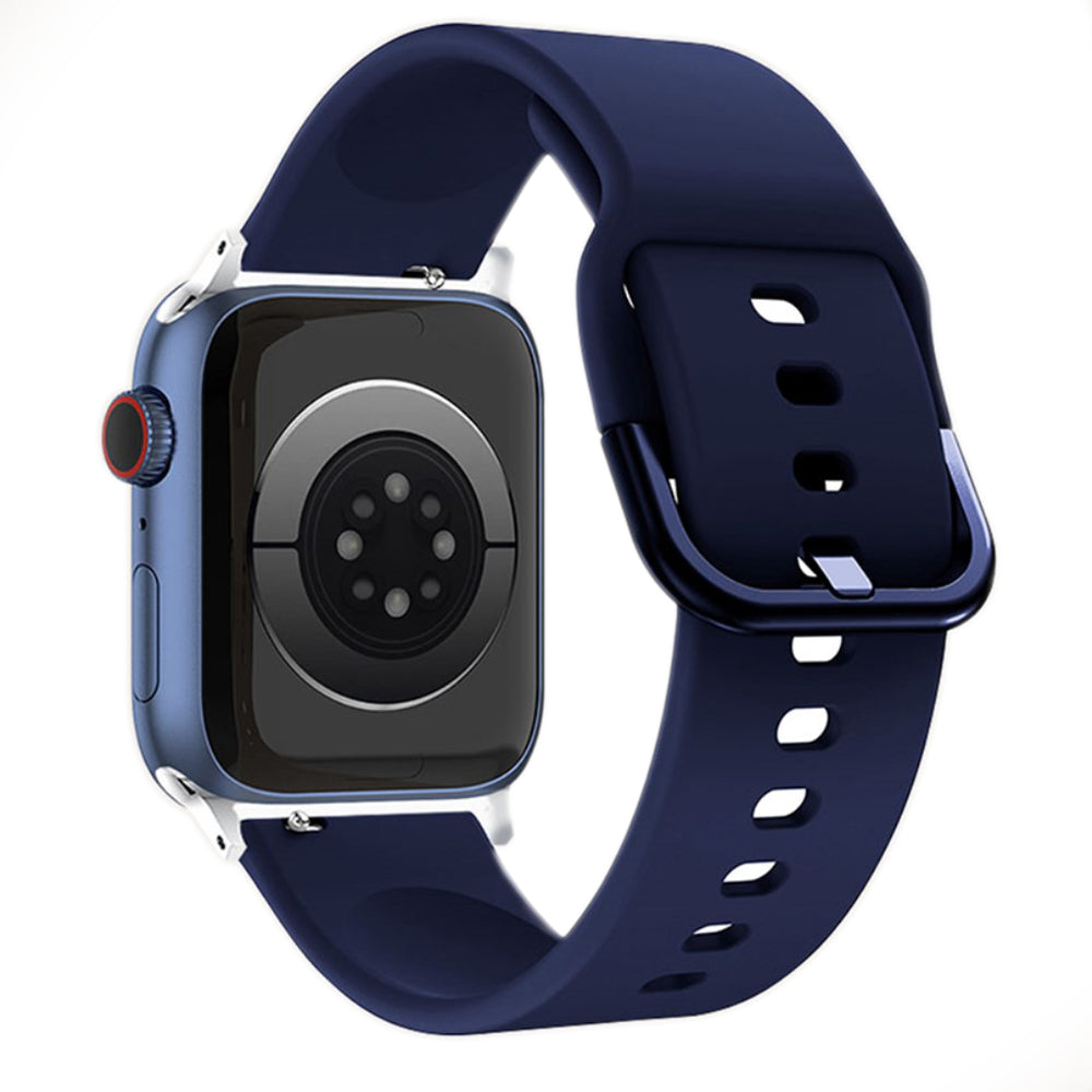 Apple Watch (41mm) simple silicone watch strap - Midnight Blue