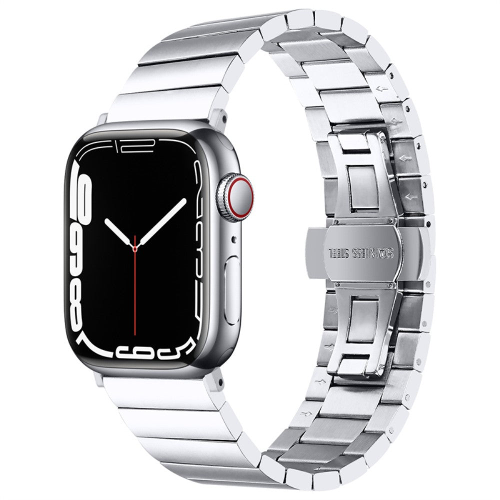 Apple Watch (41mm) stainless steel buckle design watch strap - Silver