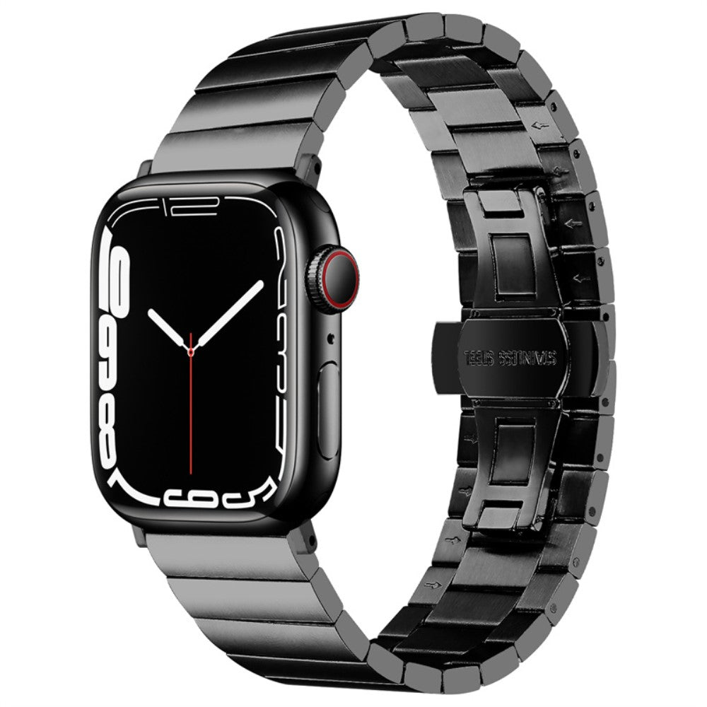 Apple Watch (41mm) stainless steel buckle design watch strap - Black