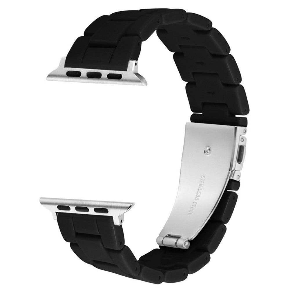 Apple Watch (41mm) simple resin watch strap - Black