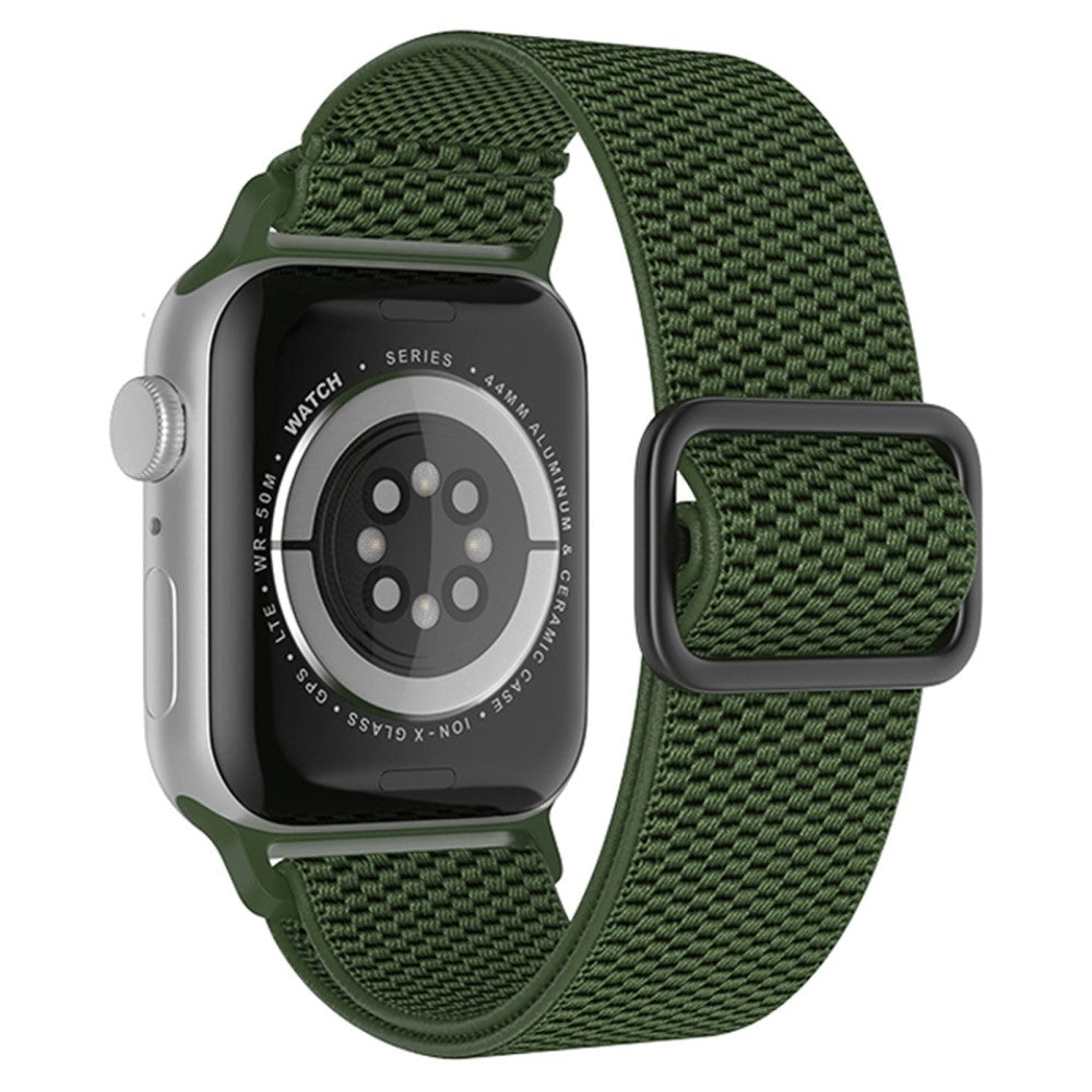 Apple Watch (41mm) textured nylon watch strap - Olive Green