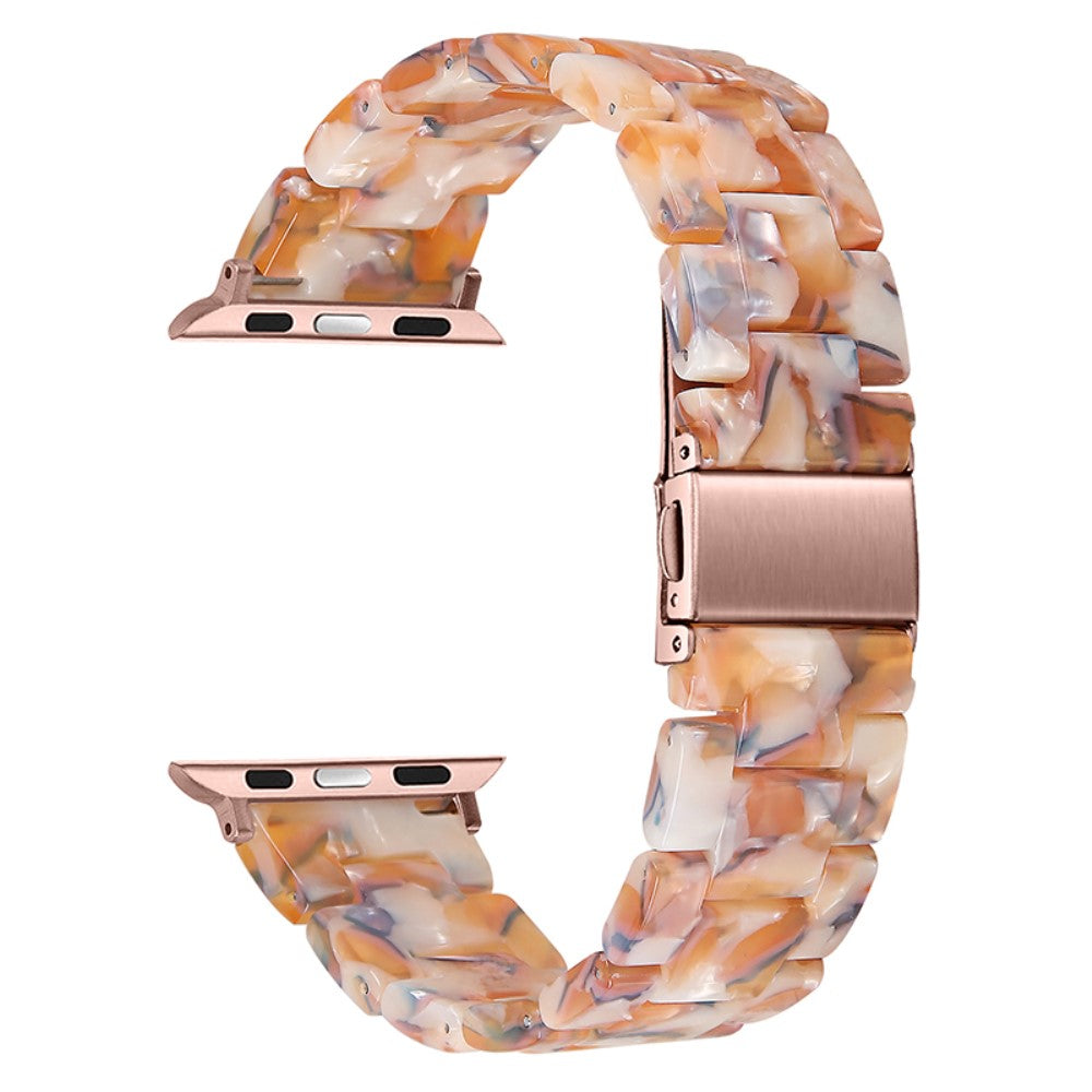 Apple Watch (41mm) resin style watch strap - Yellow Flowers