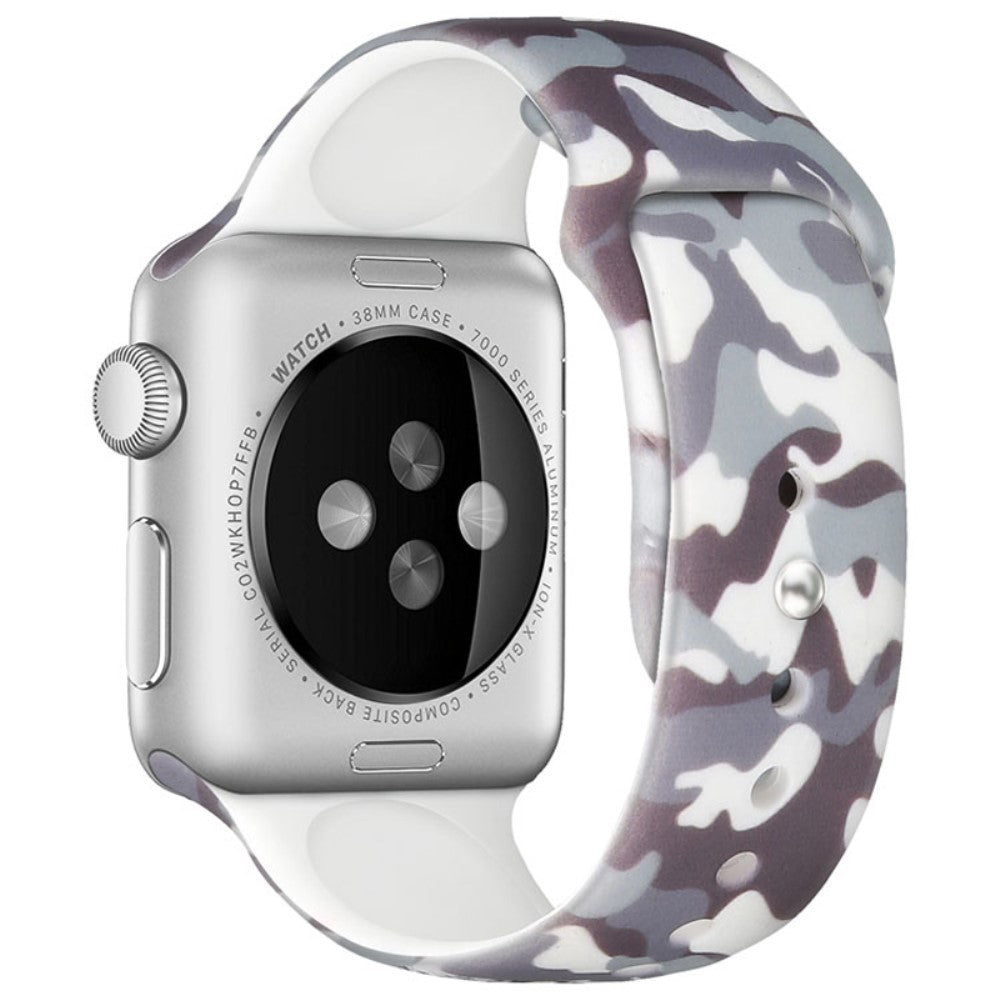 Apple Watch Series 8 (41mm) cool pattern silicone watch strap - Camouflage