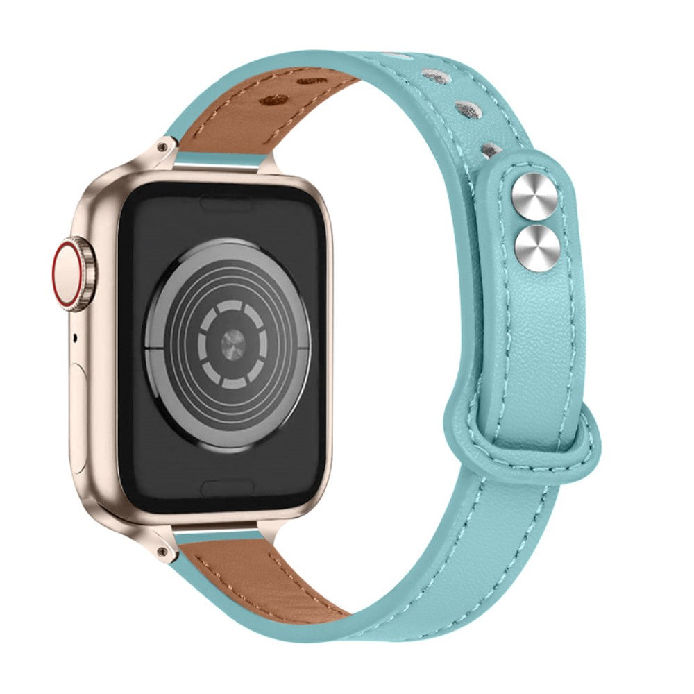 Apple Watch Series 8 (41mm) genuine leather watch strap - Baby Blue