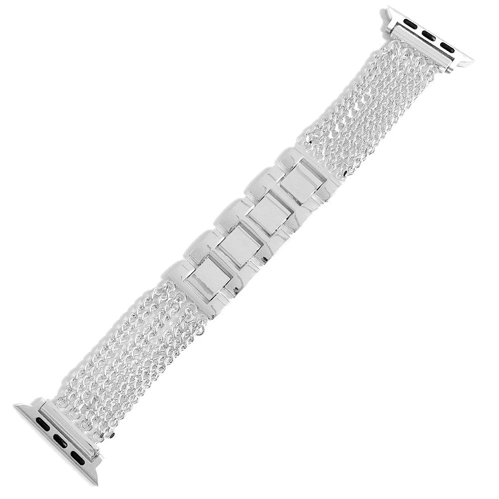 Apple Watch Series 8 (41mm) multi-chain style stainless steel watch strap - Silver