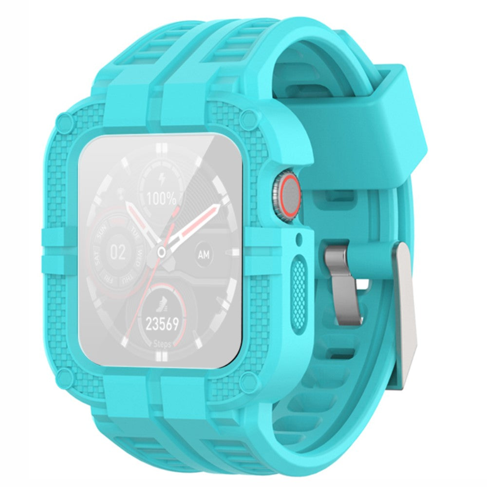 Apple Watch Series 8 (41mm) armour style silicone watch strap and cover - Sky Blue