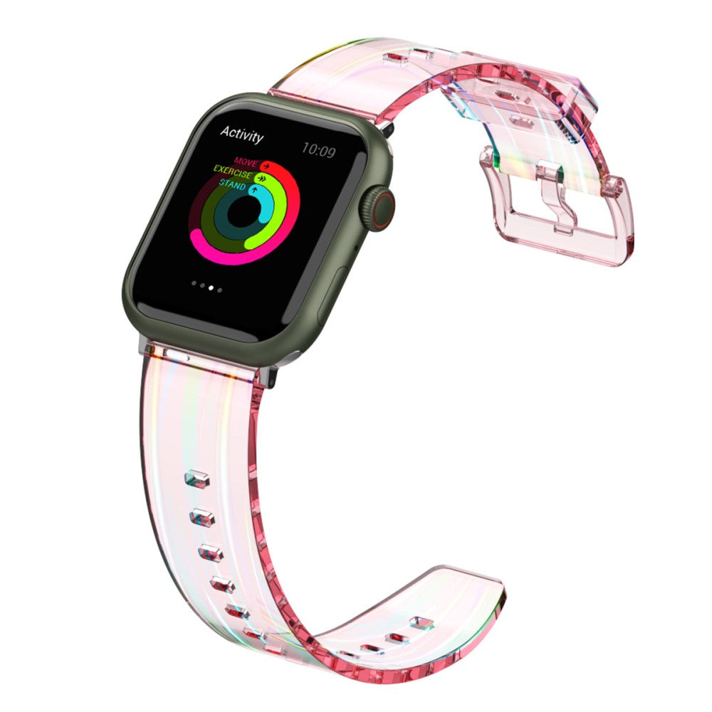 Apple Watch (45mm) flexible transparent watch strap - Transparent Pink