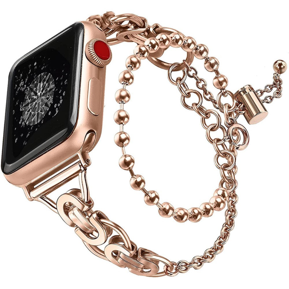 Apple Watch (45mm) fashionable stainless steel watch strap - Rose Gold