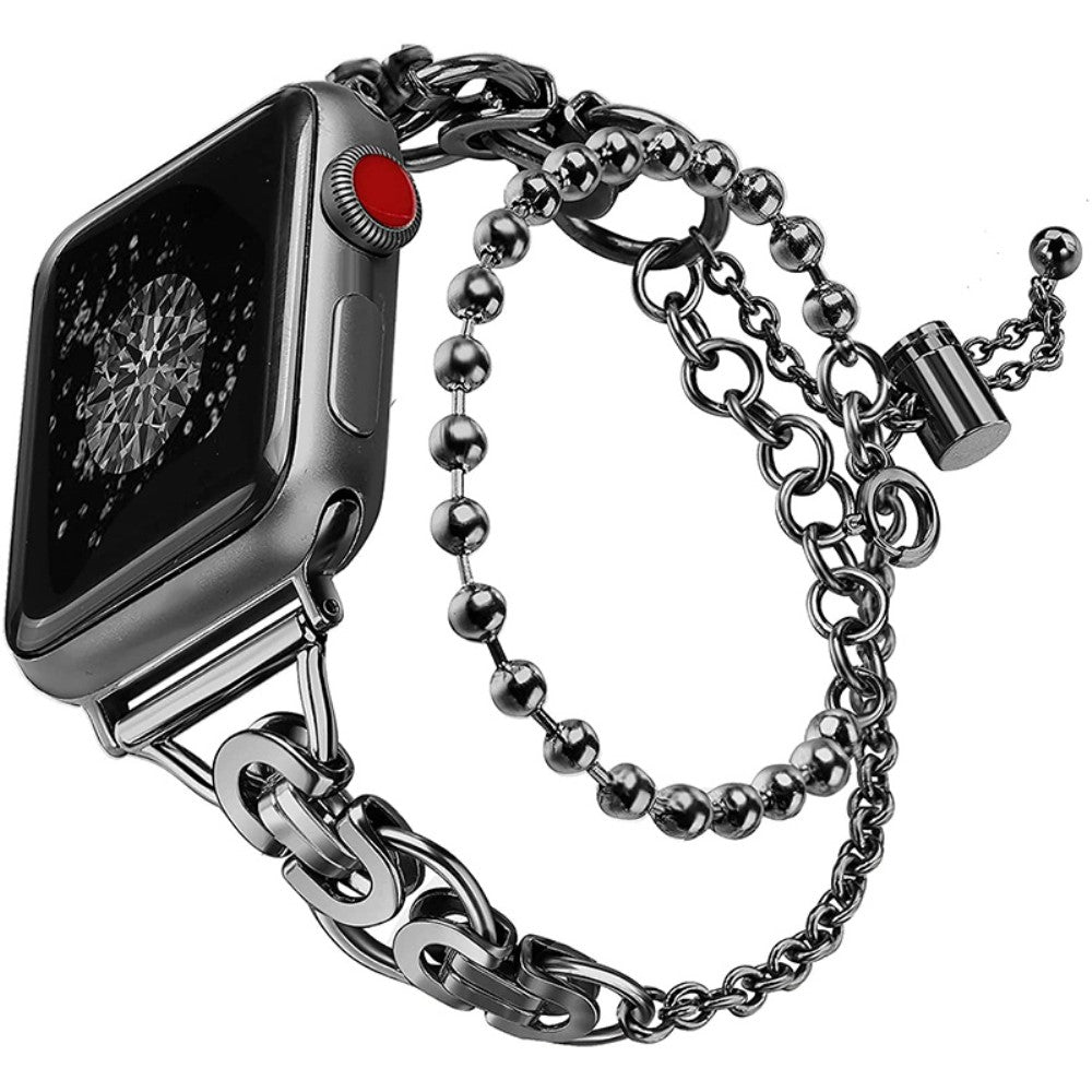 Apple Watch (45mm) fashionable stainless steel watch strap - Black