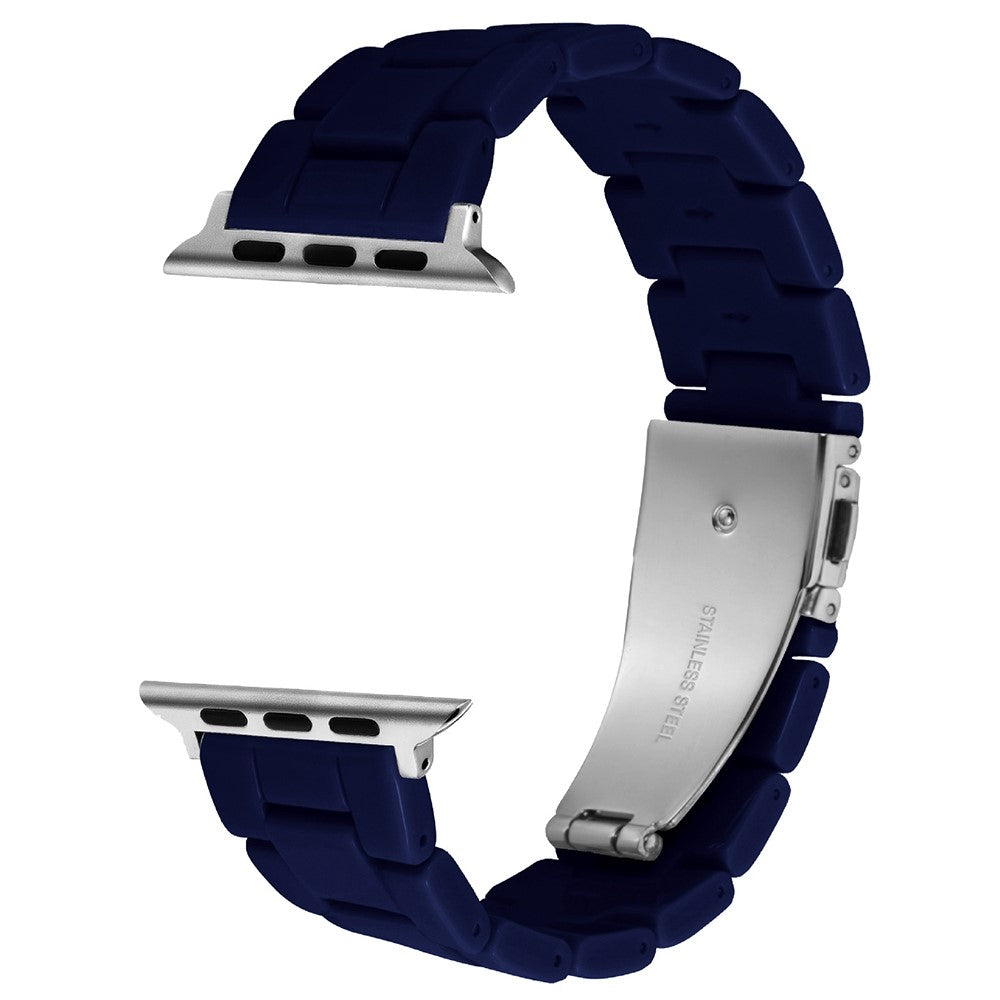 Apple Watch (45mm) simple resin watch strap - Dark Blue