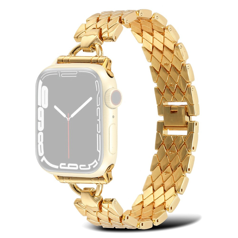 Apple Watch (45mm) rhombus pattern watch strap - Gold