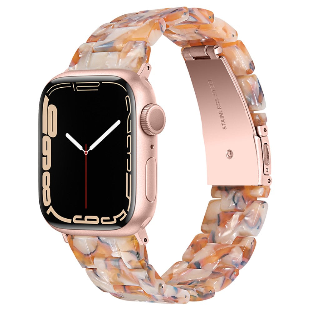 Apple Watch (45mm) resin style watch strap - Yellow Flowers