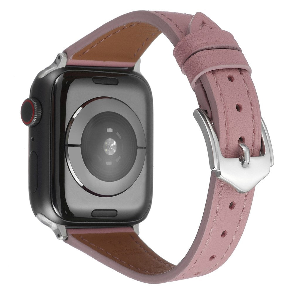 Apple Watch Series 8 (45mm) / Watch Ultra genuine leather watch strap - Pink