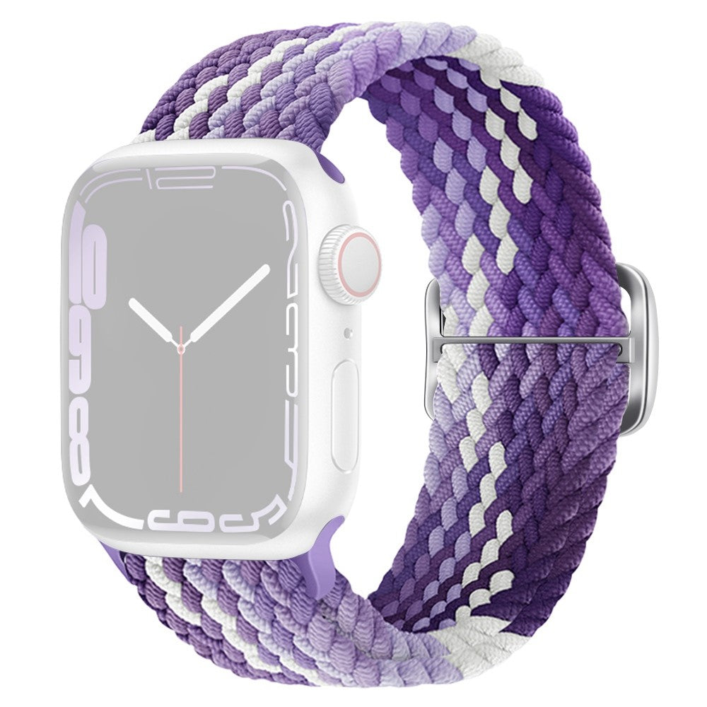 Apple Watch Series 8 (45mm) / Watch Ultra flexible weave style watch strap - Purple