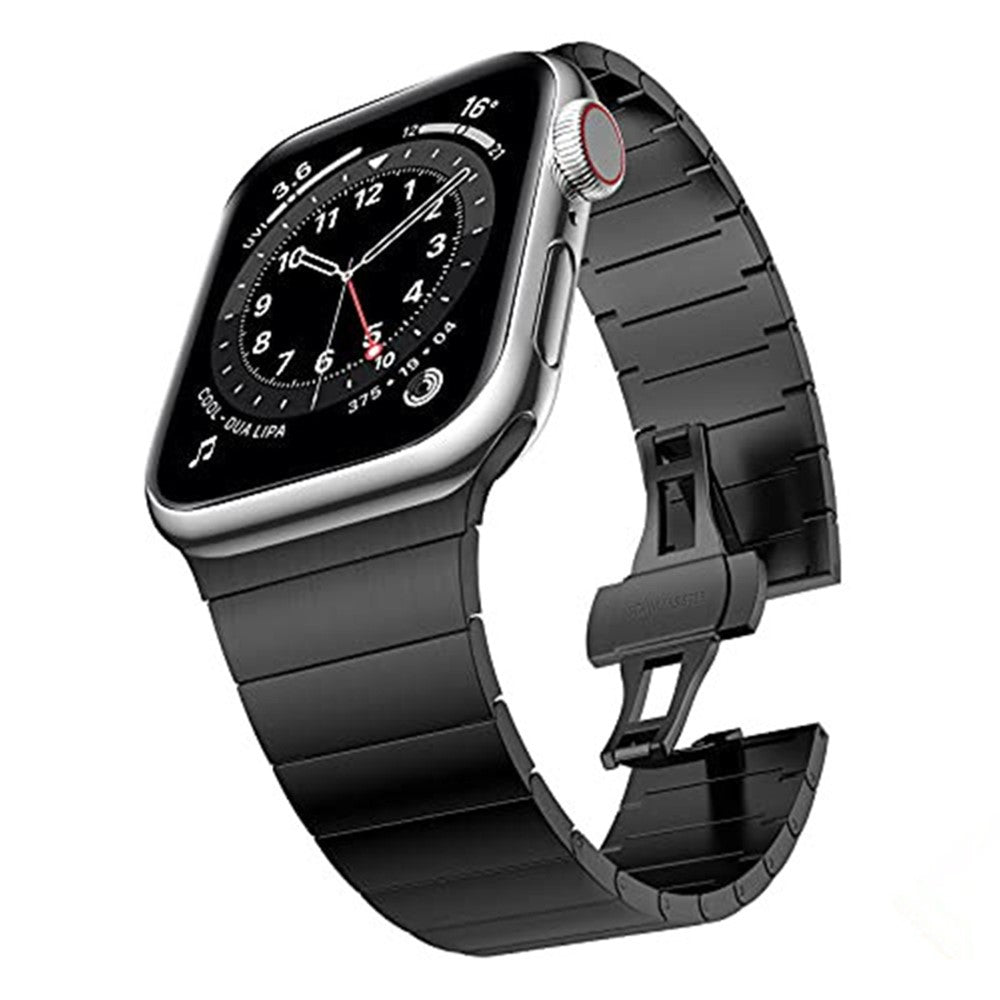 Apple Watch Series 8 (41mm) simple stainless steel watch strap with remover tool - Black