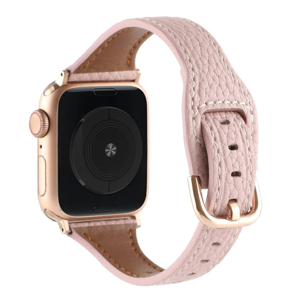 Apple Watch Series 8 (41mm) genuine leather watch strap - Light Pink