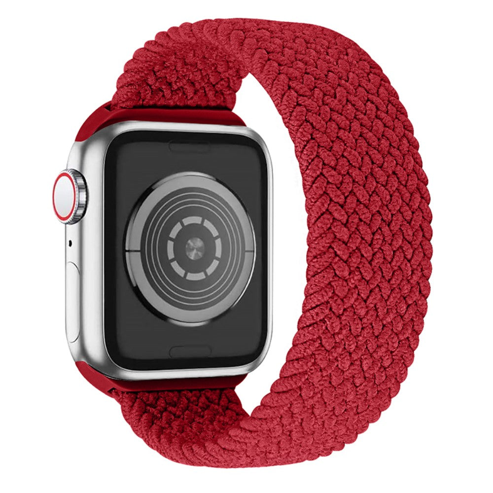 Apple Watch Series 8 (41mm) elastic woven watch strap - Red / Size: XL