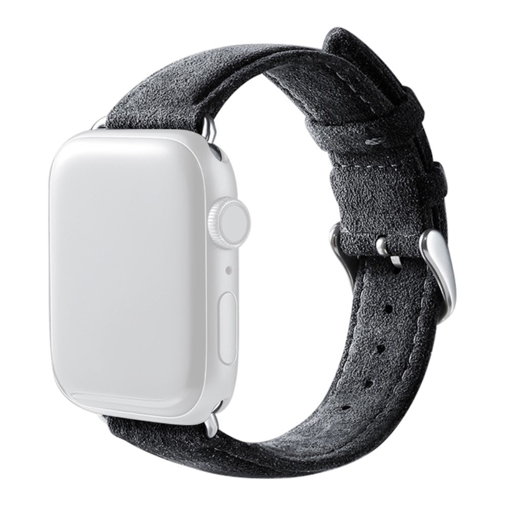 Apple Watch Series 8 (41mm) suede leather strap - Dark Grey