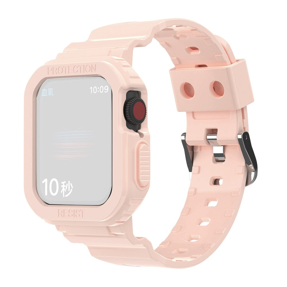Apple Watch Series 8 (45mm) protective watch strap with cover - Pink