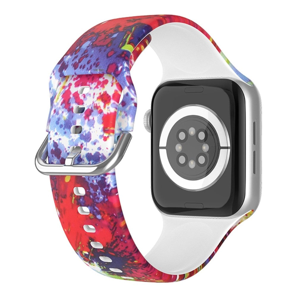 Apple Watch Series 8 (45mm) / Watch Ultra cool pattern silicone watch strap - Oil Paint