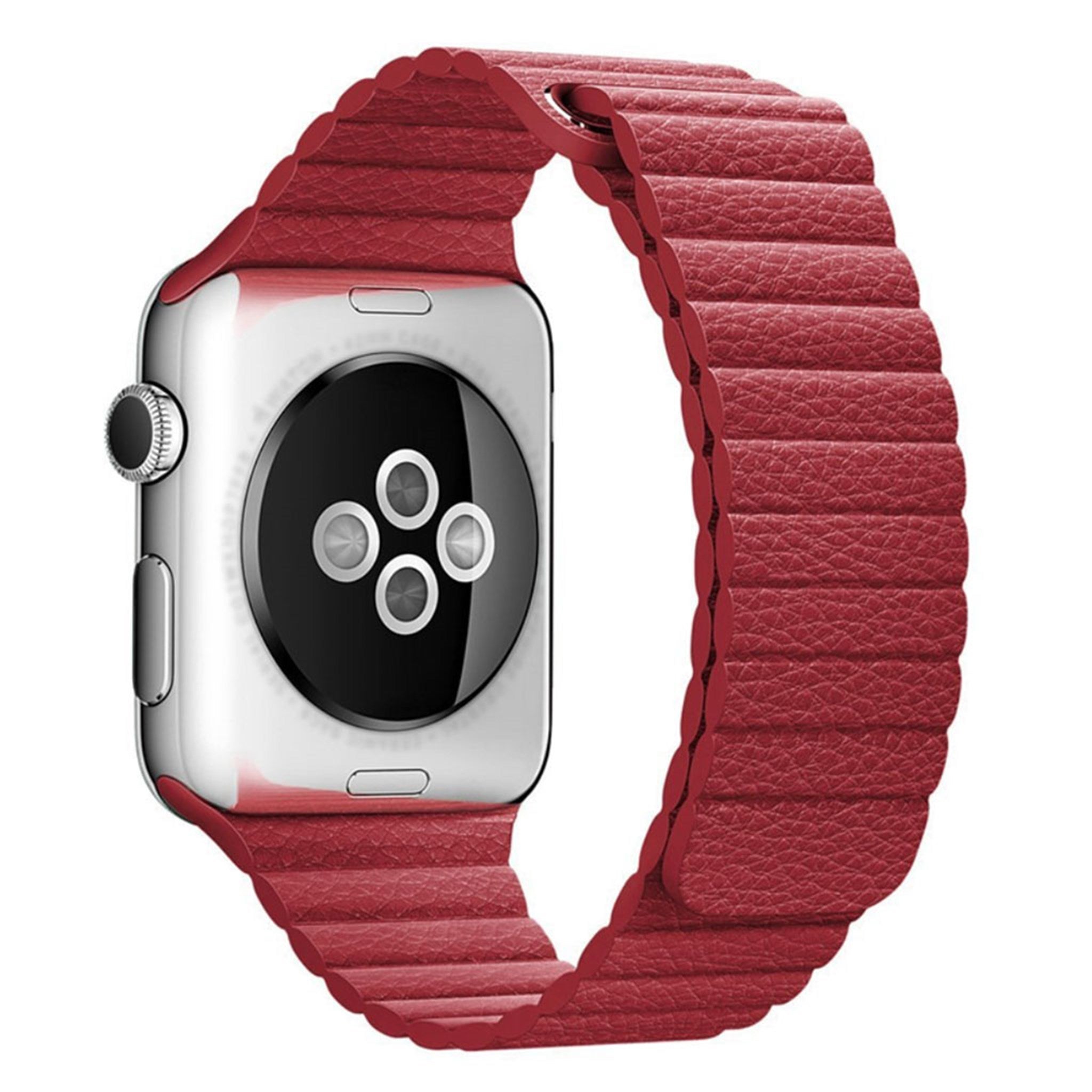 Apple Watch Series 4 40mm genuine leather watch strap - Red