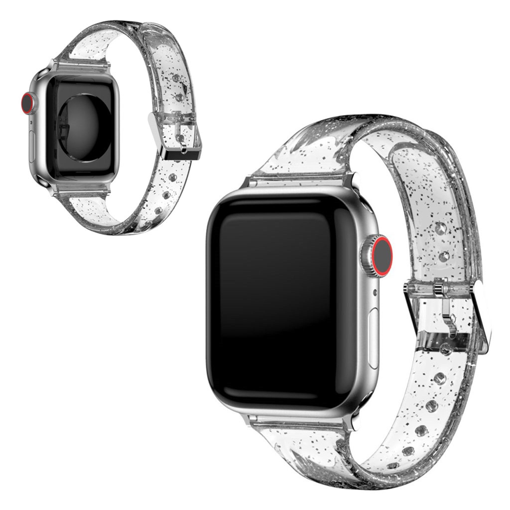 Apple Watch Series 6 / 5 40mm glitter style watch strap - Silver