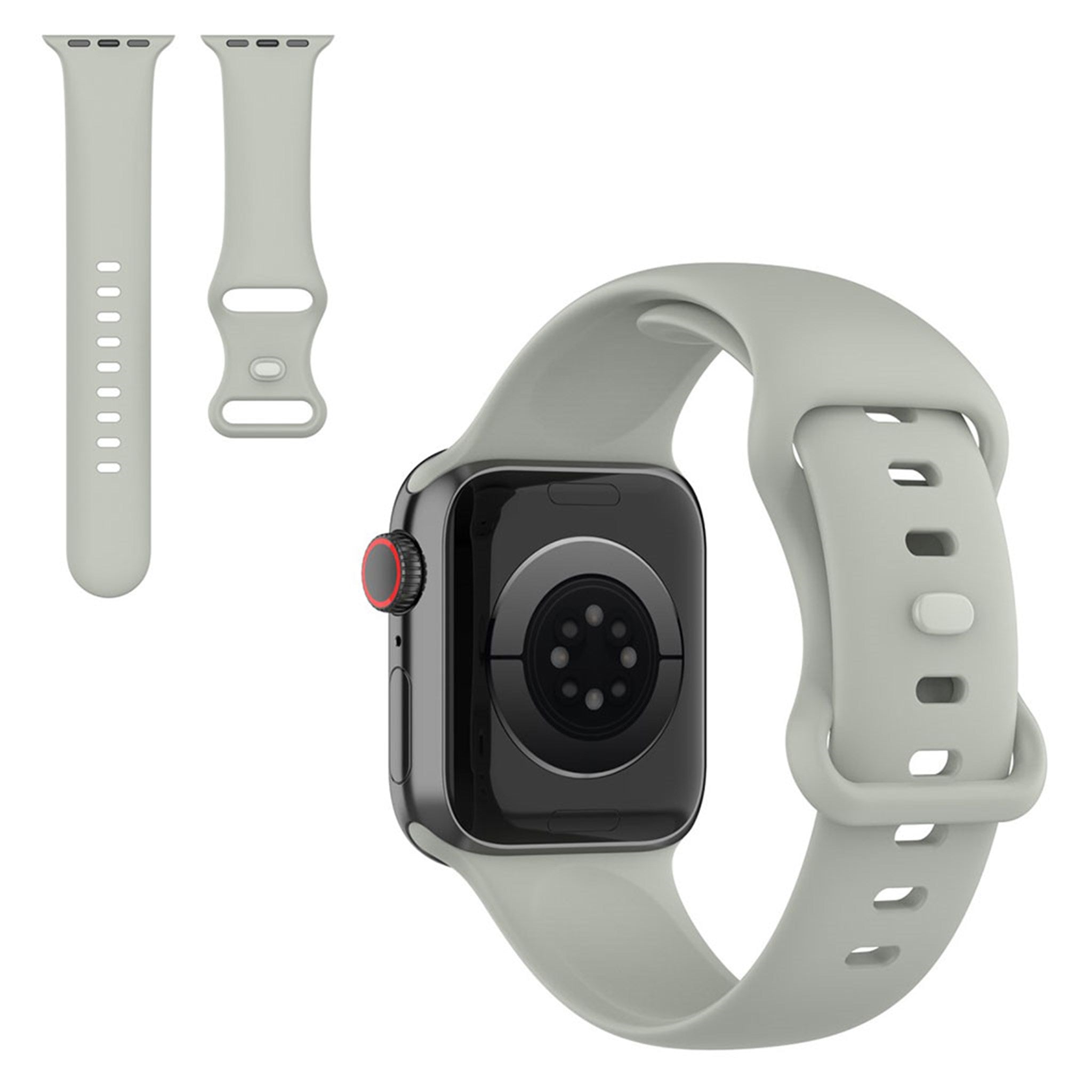 Silicone watch strap for Apple Watch 40mm - Grey / Size: S