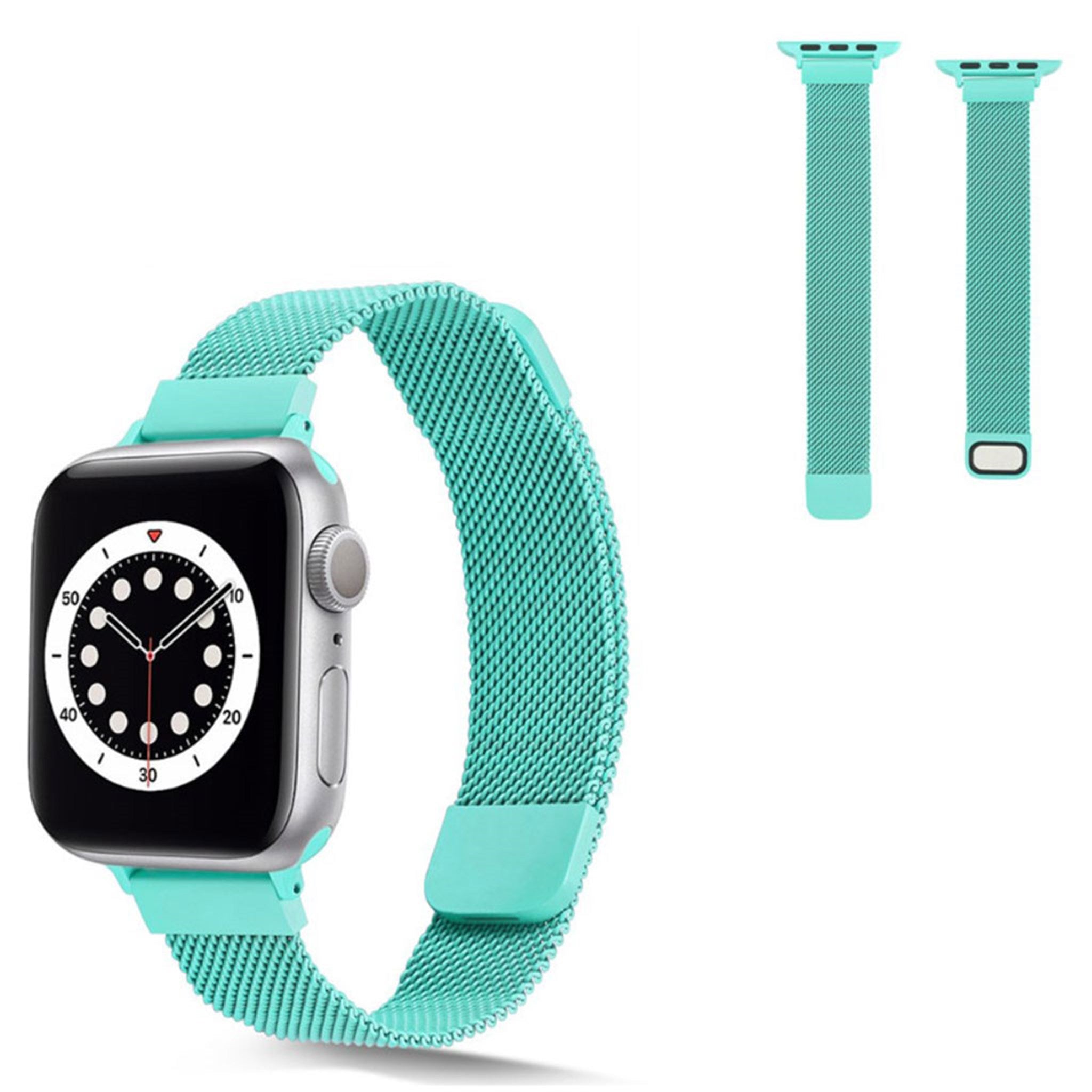 Apple Watch 40mm stainless steel with magnetic lock watch strap - Soft Blue