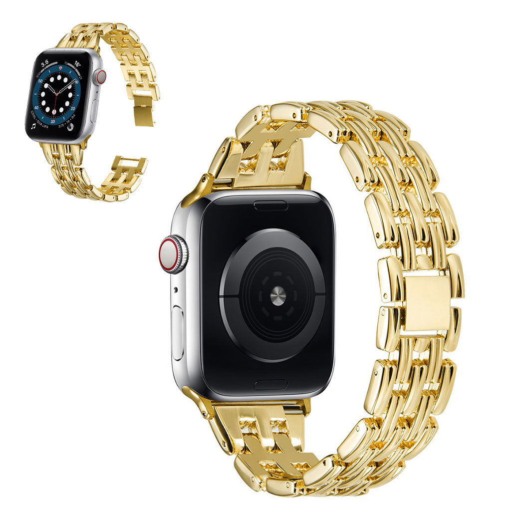 Apple Watch 42mm - 44mm weave style watch strap - Gold