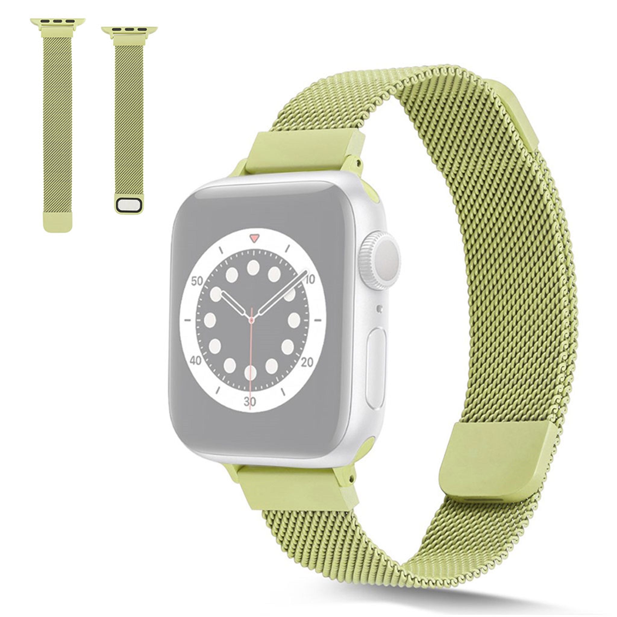 Apple Watch 44mm stainless steel with magnetic lock watch strap - Yellow