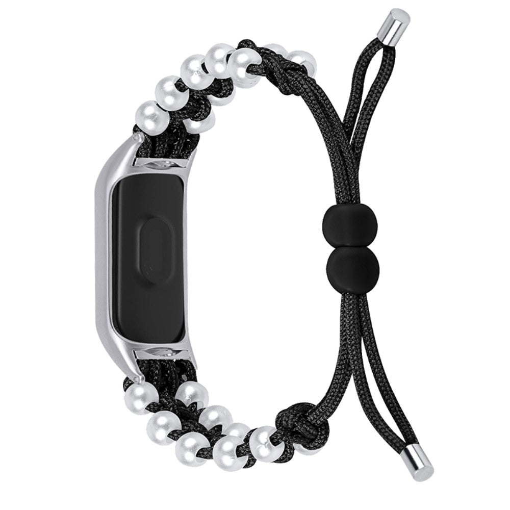 Samsung Galaxy Fit e pearl décor braided watch strap - Black