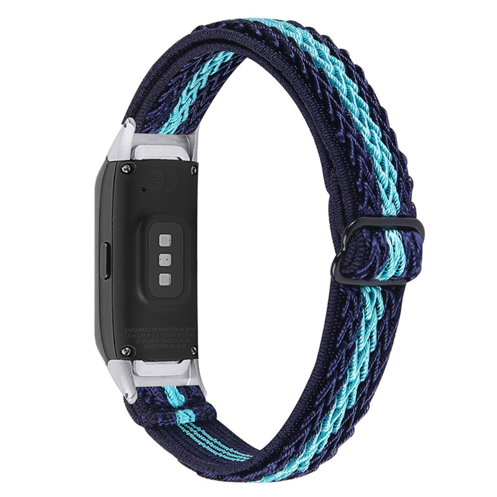 Samsung Galaxy Fit nylon elastic watch strap - Midnight Blue