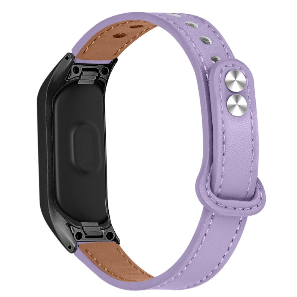 Samsung Galaxy Fit cowhide leather watch strap - Light Purple