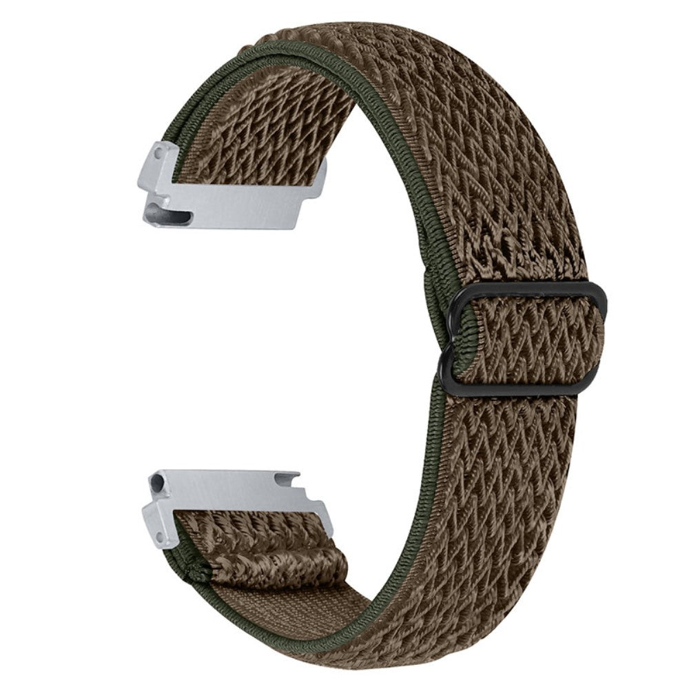 Samsung Galaxy Watch 3 (45mm) / (46mm) elastic watch strap with adjustable buckle - Brown