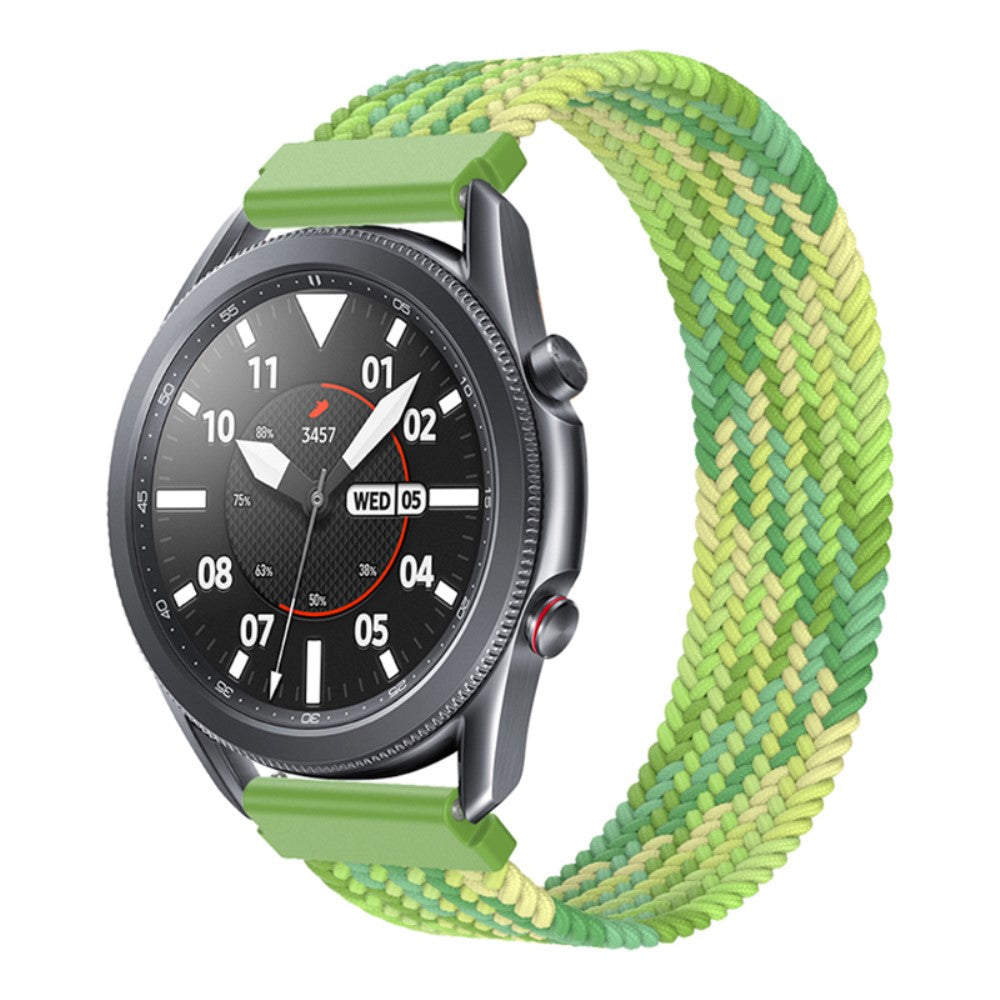 Samsung Galaxy Watch 3 (45mm) elastic nylon watch strap - Lime Size: XS