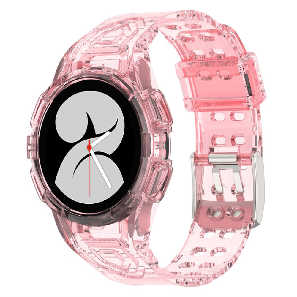 Samsung Galaxy Watch 4 (40mm) integrated watch strap and cover - Transparent Pink