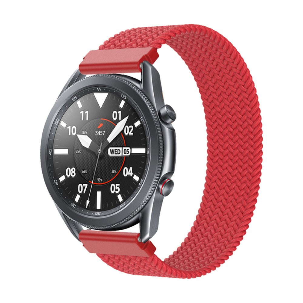 Elastic nylon watch strap for Samsung Galaxy Watch 4 - Red Size: L