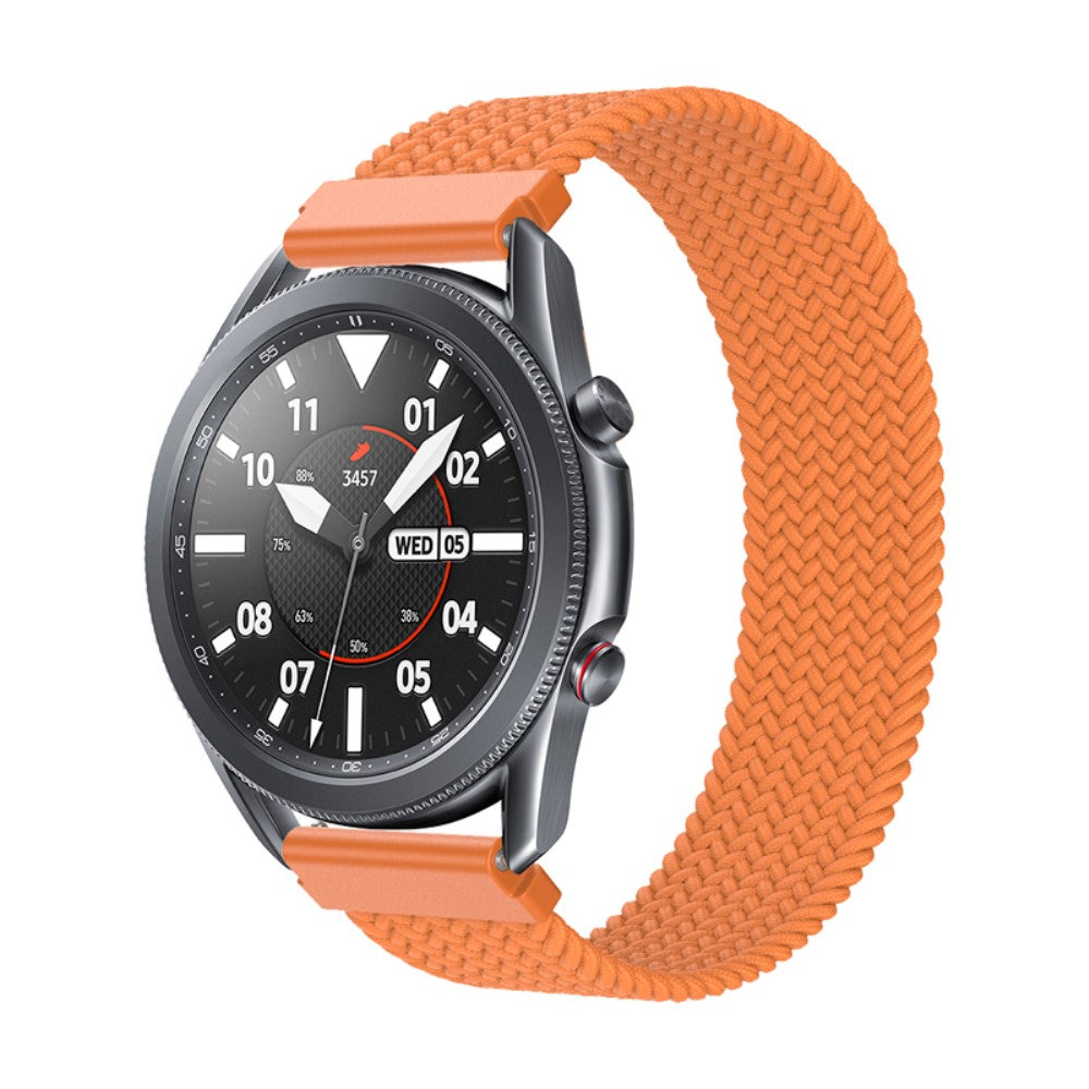 Elastic nylon watch strap for Samsung Galaxy Watch 4 - Orange Size: L